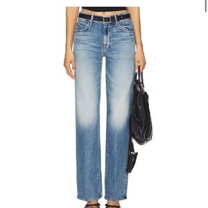 MOTHER Blue Straight Leg Jeans